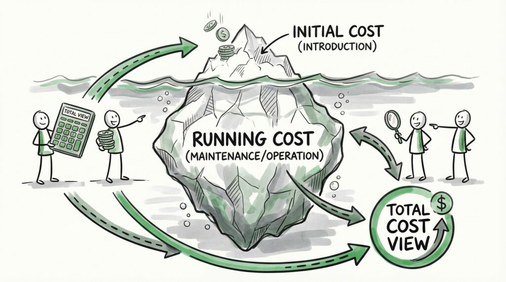 【運用・コスト比較】導入から維持管理にかかる費用対効果