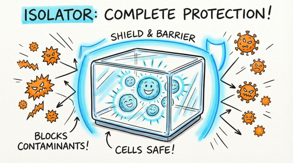 再生医療におけるアイソレーターとは：無菌操作の要となる技術の定義